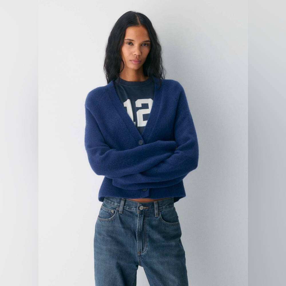 TNA blue Perry cardigan